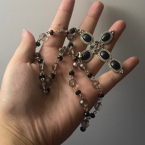 Vintage cross necklace gothic